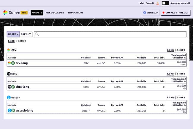 Curve Lend 测试版正式上线：无许可借贷新体验
