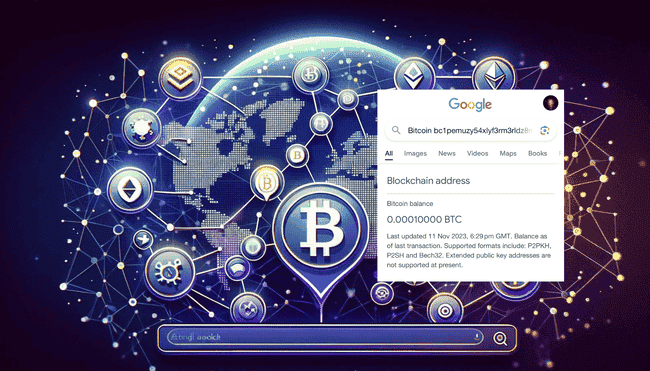 Google 搜索新增比特币钱包余额查询功能，支持7种区块链