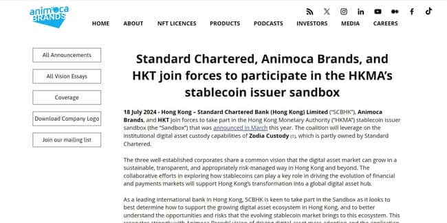 京东币链科技获准进入香港稳定币沙盒 