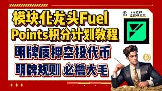 Fuel 模块化龙头，Points 积分计划教程，明牌质押领空投！