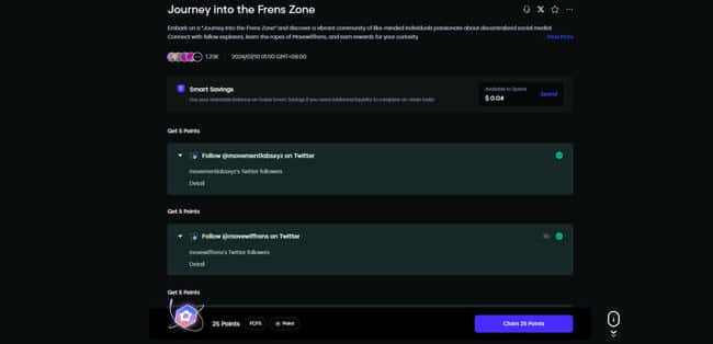 激励交互教程：Movement 测试网 