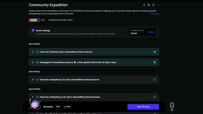 激励交互教程：Movement 测试网 