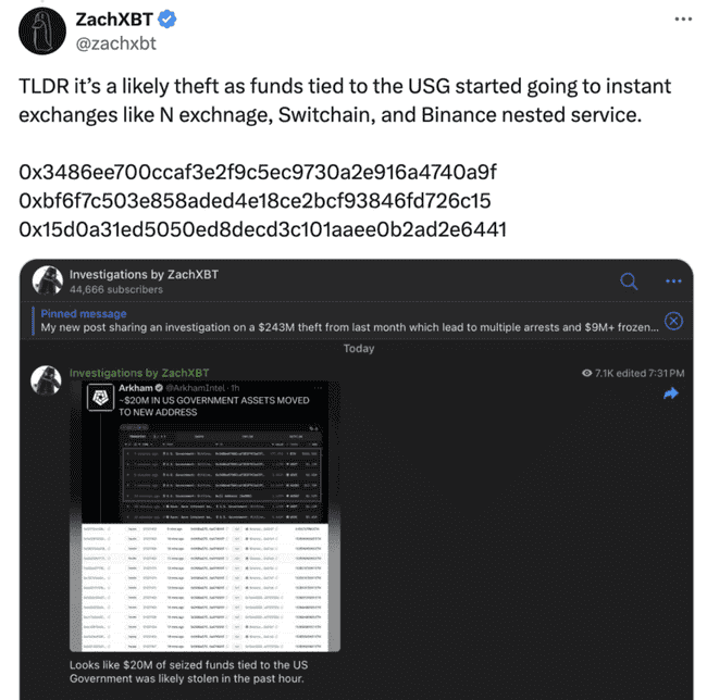 美国政府加密钱包遭黑客攻击，2000万美元资产不翼而飞！