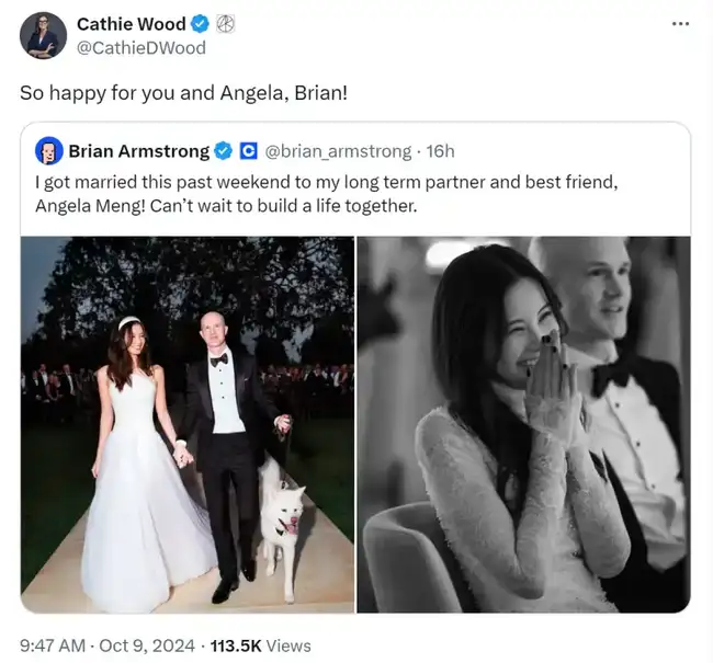 Coinbase CEO新娘Angela Meng：从移民女孩到加密巨头的妻子