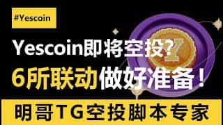 Yescoin 空投狂潮来袭！6所联动，脚本冲刺博大肉，你准备好了吗？