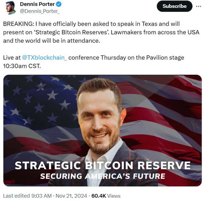 德克萨斯州首推比特币战略储备：中本聪行动基金引领