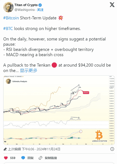 比特币深夜跳水至95700美元，近5亿清算潮起，探究BTC暴跌原因