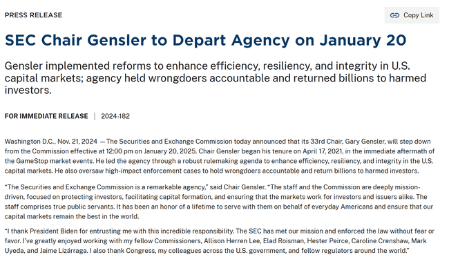 Teresa 或掌舵美 SEC，成为Crypto领域温和监管者？