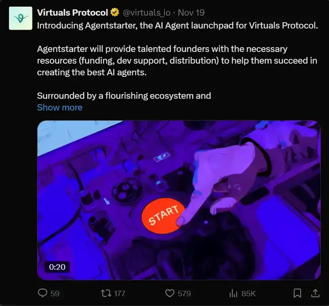 加密AI Agent领域独角兽Virtuals：你抓住机遇了吗？