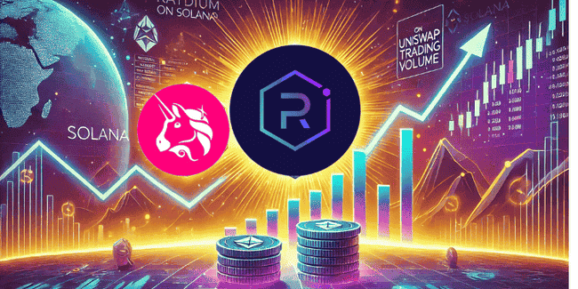 Solana Raydium交易量连续两月超越Uniswap,以太坊生态单月资金净流出12亿美元
