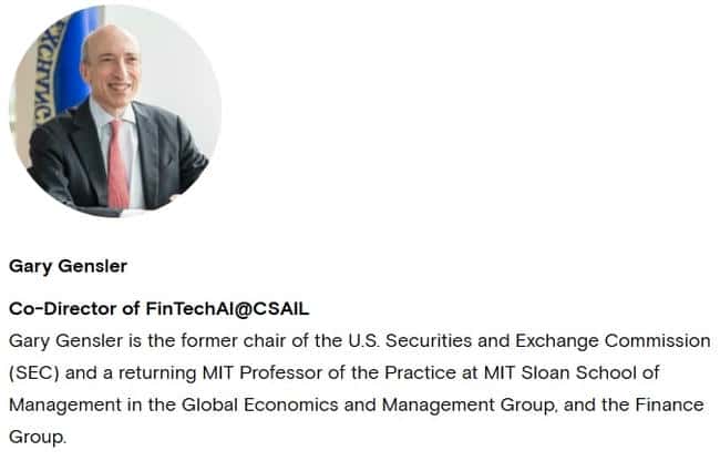Gary Gensler离任SEC重返麻省理工，Gemini交易所声明：暂停招聘MIT毕业生