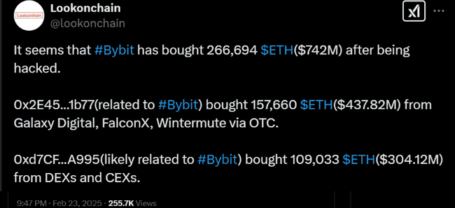 Bybit豪掷7亿美元购入ETH，为何ETH价格仍持续走低？