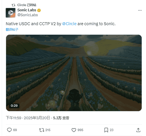 Sonic DeFi生态蓬勃发展，USDC巨鲸加持，TVL激增83%，代币S涨幅潜力无限？