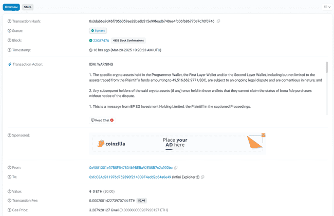 惊爆！年入百万者沉迷合约，自导自演Infini 5000万美元巨额盗窃案