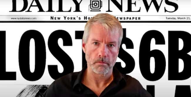 25年前今日回顾：Michael Saylor网络泡沫中巨亏60亿，创下单日个人亏损最高纪录