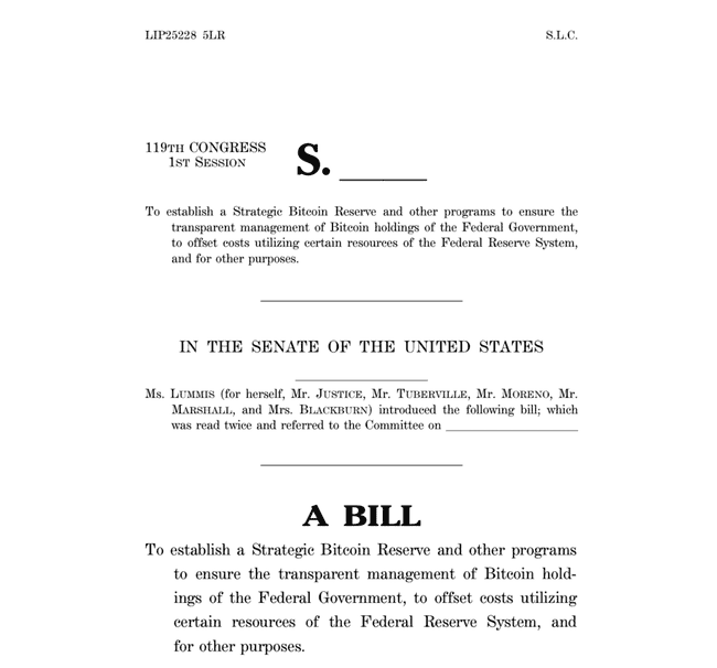 美国拟推新版比特币储备法案：黄金外汇换BTC，20年禁售引关注