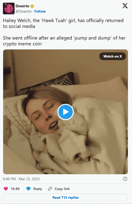 从吐痰鹰到特朗普：加密货币信任链崩塌进行时