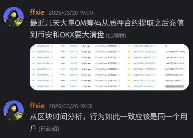 妖币OM市场异动：15分钟蒸发55亿后暴涨4倍，大跌原因何在？