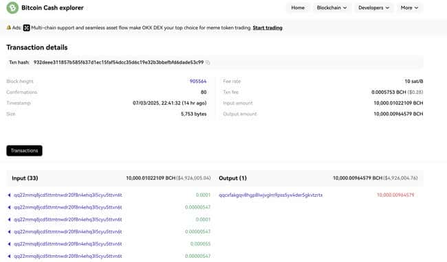 80亿BCH巨鲸盗窃案：加密史上最大悬案揭秘