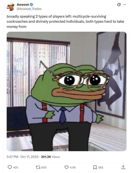 10·11崩盘后反思：我为何仍无法摆脱加密游戏？