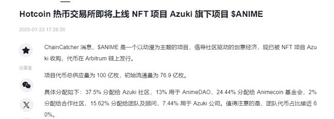 币安等五大交易所齐推新币ANIME：背景揭秘与亮点解析