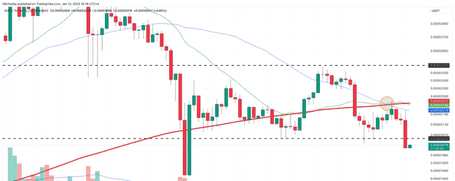 柴犬币（SHIB）遭遇死亡十字，未来或陷两大绝境！
