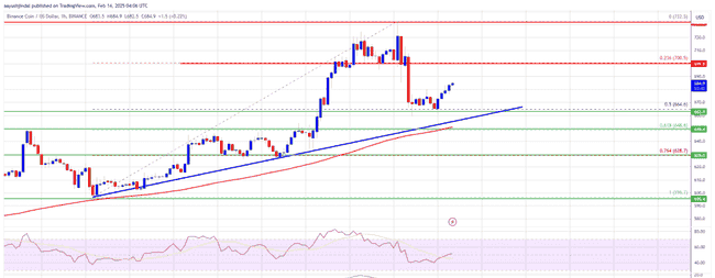 BNB价格强势反弹，突破600美元支撑，剑指750美元阻力位