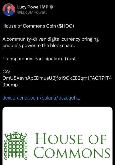 英国议员X账户遭黑客入侵，警惕下议院币新型网络诈骗盛行