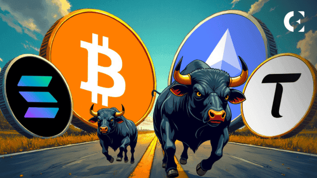 周末暴跌后强势反攻！BTC突破10.5万、ETH冲击2700、SOL与TAO暴力反弹