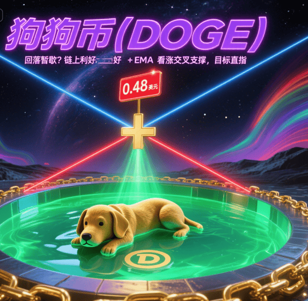 狗狗币DOGE：看涨信号频现，目标直指0.48美元！