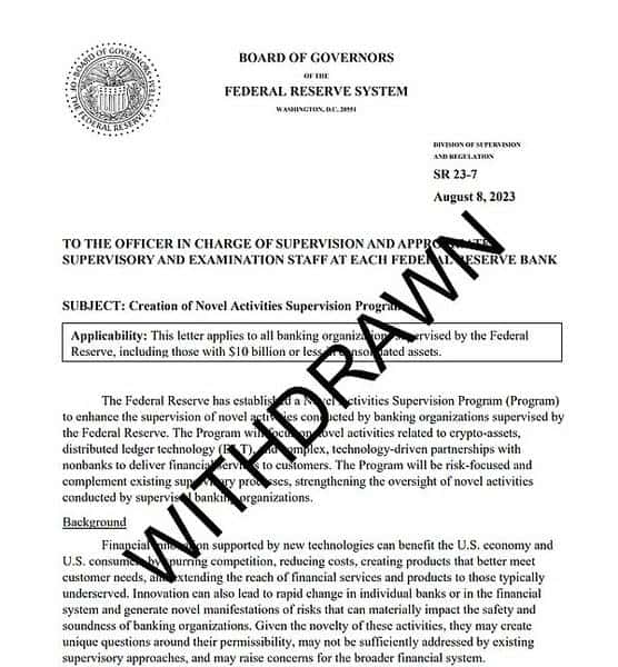 美联储重磅！银行加密业务彻底解禁，加密市场要变天？