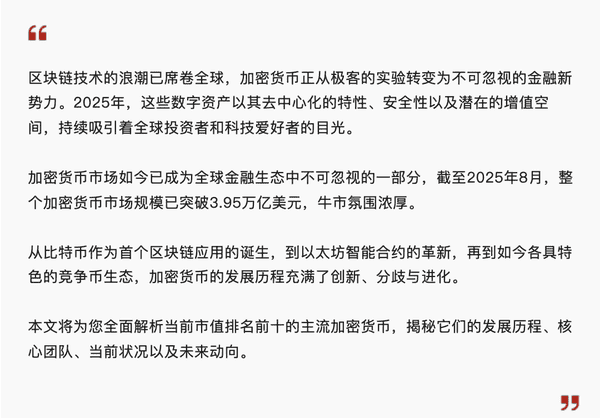 2023年全球十大热门虚拟货币排行榜