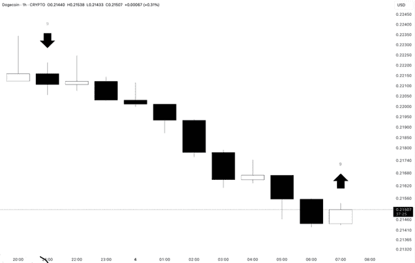 狗狗币关键时刻：九连阴暗藏暴涨玄机？鲸鱼坚守，反弹还是崩盘？